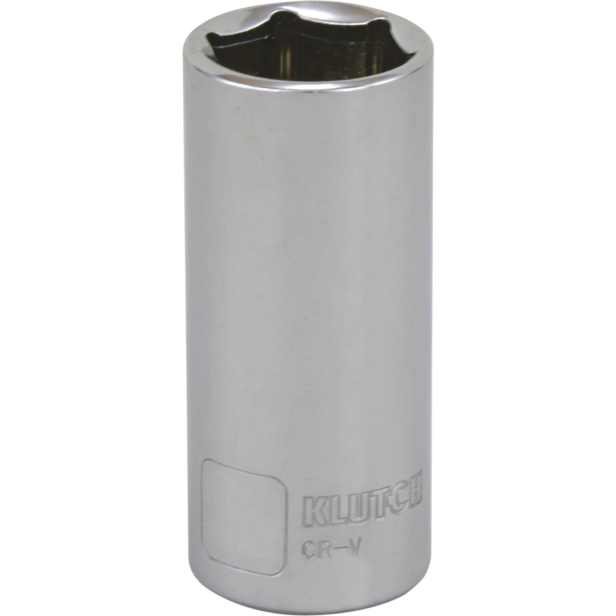 Klutch Deep Socket, Metric, 22mm, 3/8in.-Drive, 6-Pt.